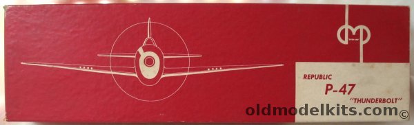Dyna-Products Republic P-47D Thunderbolt Wood and Metal Model Airplane plastic model kit